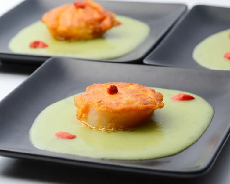 [新作]生ホタテのアボカドソース和え